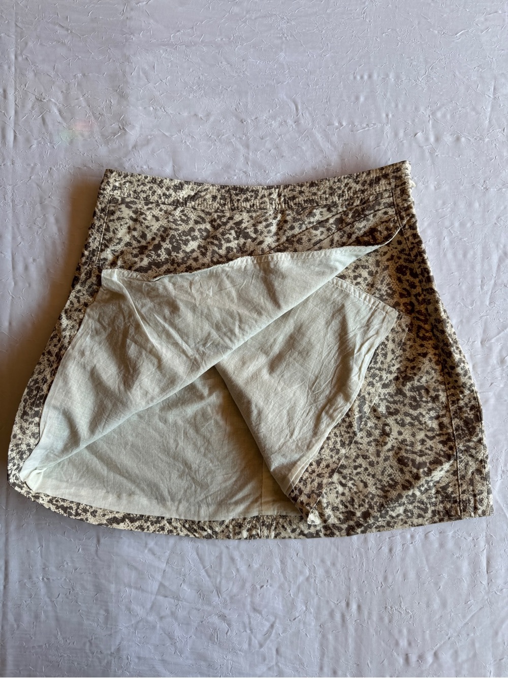 Free People Printed Fake Out Faux Wrap Skirt 13" waist - Picture 5 of 10